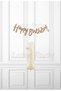 1 Year Old Kraft Happy Set - Kraft Happy Birthday Banner - Cream Colored Number Balloon