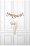 7 Years Old Kraft Happy Set - Kraft Happy Birthday Banner - Cream Colored Number Balloon