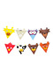 5 Years Farm Animals Theme Balloon Party Set Cow Foil Balloon Red Green Yellow Blue Coffee Balloon - 3