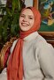 S نمط الجاكار الملمس شال برتقالي - 3