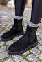 RUPERT WOMEN'S BLACK SUEDE Genuine Leather BOOTS - 6
