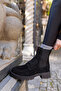 RUPERT WOMEN'S BLACK SUEDE Genuine Leather BOOTS - 3