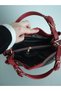 Women's Brown-Red Braided 5 Compartment Hand and Shoulder Bag-J2180 - 8