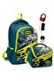 Boy's School Bag and Lunch Box Set - Nefti Yellow Car