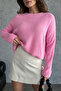Thin Structured Color Casual Knitwear Sweater - 6