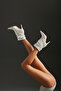 Ricki Bellows White Matte 8 cm Women's Boots & Bootie, High Heels - 3