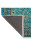 Turquoise Themed Motif Ethnic Floral Patterned Creative Vintage Decorative Carpet 2807 - 4