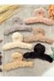 Brand New Latch Plush Buckle Mixed Color Hair Clip Women Children 12cm 1pc - 2