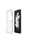 Galaxy Z Flip 5 Case Army Tank Protection, Anti-Impact Transparent Case