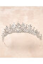 Crystal Jewelled Bridal Wedding Crown Princess Crown Silver for Special Day and Parties - 7