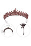 Leaf Model Bride Princess Crown Bridal Queen Crown For Wedding Costumes Powder - 5