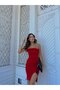 STRAPLEZ OTRISH DETAIL DESIGN DRESS