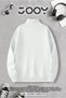 Half Zipper Los Angeles Printed White Sweatshirt - 2