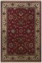 Burgundy Themed Traditional Motif Ethnic Floral Patterned Creative Vintage Decorative Carpet 2865