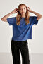 Oversize Blue T-shirt - Eliza Washed - 3