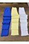 Ribbed Flexible Navy Blue - Yellow - Gray 3-Piece Girl Boy Seasonal Tights Single Bottom - 3