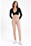 High Waist Cream Skinny Jeans Lycra Stretchy Jeans - 4