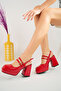 WOMEN'S DOUBLE BARET OPEN BACK NEW CLASSIC PLATFORM SHOES