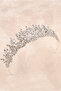 Crystal Jewelled Bridal Wedding Crown Princess Crown Silver for Special Day and Parties - 3