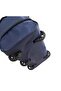 Navy Blue Expandable Travel Bag Storage 5 Wheel Cloth Large Size Suitcase with Bellows 75x45x25cm - 3