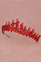 Crystal Stone Bridal Henna Crown Special for Women Bridal Wedding Crown Red - 6