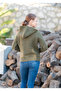 Kapüşonlu Kanguru Cepli Örme Sweatshirt - 4