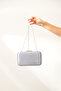 Silver Satin Women's Evening Dress Wedding Bag