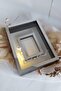 New Model 25x35 Cm Silver-black LED Photo Area Model Design Rose Box Memory Frame! - 5
