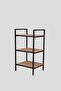 Multi-Purpose Bathroom Organizer 3 Shelves Bathroom Kitchen Shelf Metal Wooden Stainless Shelf - 8