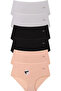 6-Piece Modal Fabric High Waist Panties