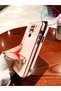 Water Green Hello Kitty Stand Edge Gold Detailed Luxury Silicone Case for Xiaomi Redmi Note 9 - 4