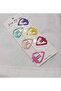 6-Piece Patterned Mixed Pastel Color 4.5cm Children's Snap Button Clip