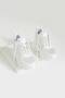 Women's White High Heel Sneakers - 3