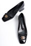 Patent Leather Classic Shoes with Block Heels - 2