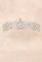 Crystal Jewelled Bridal Wedding Crown Elegant Princess Crown for Brides Silver - 4