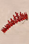 Crystal Stone Bridal Henna Crown Special for Women Bridal Wedding Crown Red - 3