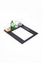 Black Wooden Detailed Flat Table Sumeni Meeting Set - 2