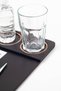 Black Wooden Detailed Table and Sumeni Meeting Set - 7