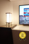 Gift Night Lamp with On-Off Switch - Lampshade and Wooden Floor Lamp