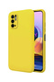Velvet Silicone Case with Yellow Liquid Inside for Xiaomi Redmi Note 10 5g