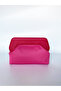Heybes Women's Pink Corded Wide Clutch Handbag