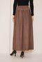 Thick Button Detailed Winter Long Ecrin Skirt, Long Skirt, Hijab Skirt, Winter Skirt, Skirt - 7