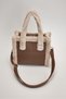 Women's Faux Fur Detailed Tote Bag Chery - 4