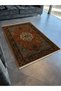 Orange Blue Themed Traditional Motif Ethnic Patterned Creative Vintage Decorative Carpet 2875 - 3