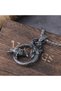 Nordic Odin Huginn & Muninn Stainless & Tarnish 316L Steel Necklace - 2
