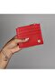 Women's Leather Wallet and Card Holder 1628 Red