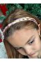 Elsa Anna frozen crystal stone glitter snowflake braid hair crown children's crown glitter pink - 4