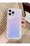 iPhone 15 Pro Compatible Hologram Zigzag Case Not Peel Off Time Shockproof Cover - 8