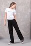 Girl's Wide Leg Gabardine Trousers - 2