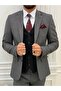 Men's Combination Suit Swallow Collar Italian Cut Slim Fit Jacket Vest Pants - 2